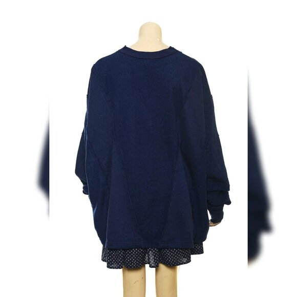 Free People Darcy Sweatshirt Top XL 12 Women Casual Long Sleeve Blouse NWT 38133 - Picture 4 of 6